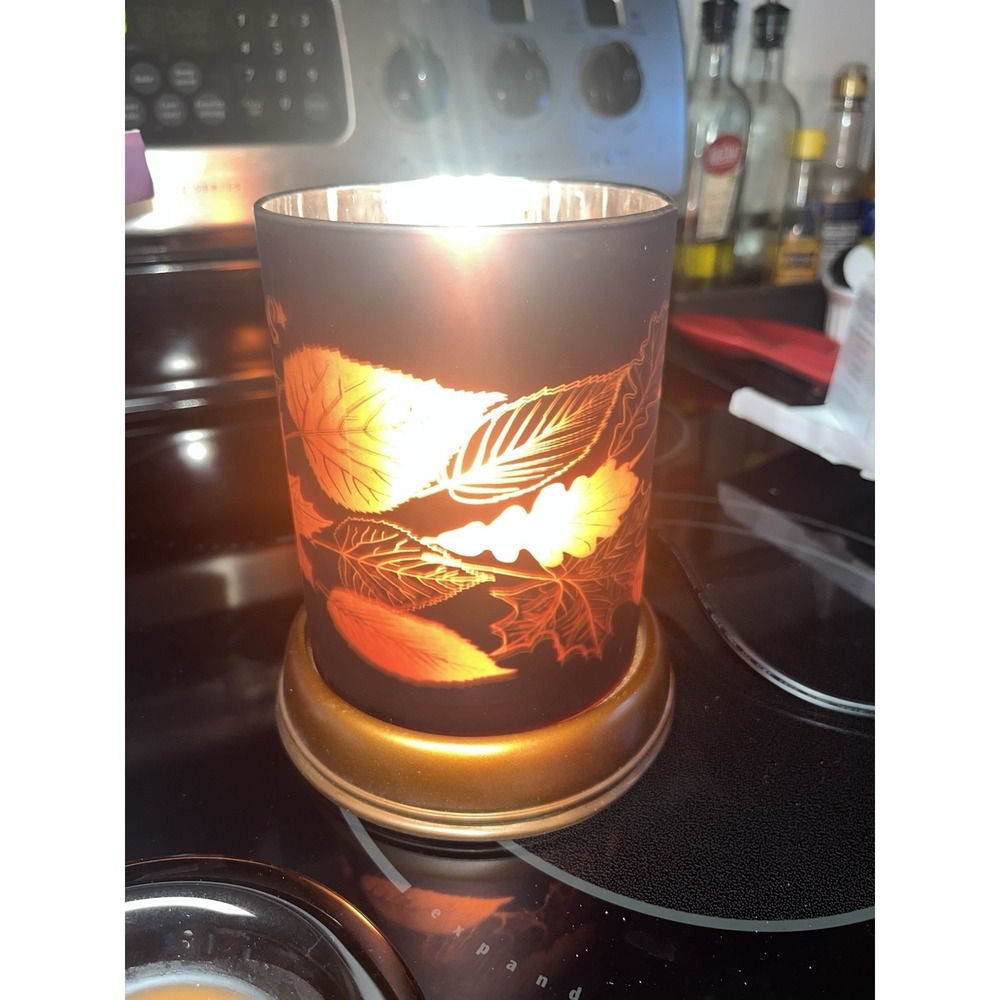 Scentsy Lampshade Collection AUTUMN GLOW Retired Full Size Wax Warmer